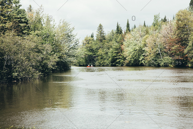 Canoe on a river