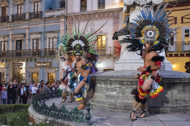 Guanajuato City, Guanajuato, Mexico - November 1, 2015: Dancers perform ...