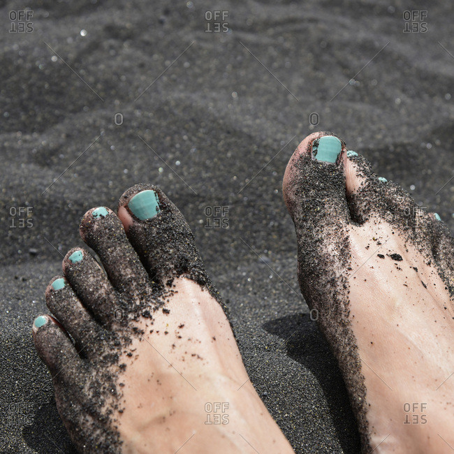 subtraktion Slutning Bliv forvirret sand feet stock photos - OFFSET