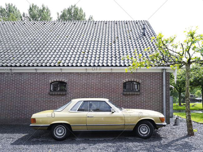 Amsterdam Netherlands June 15 2012 Old Two Door Car By