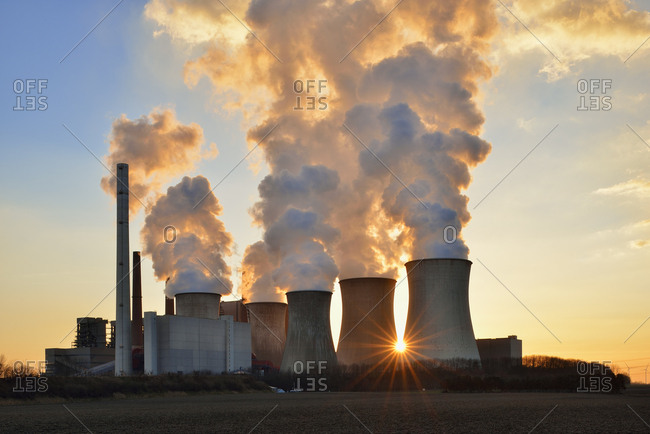 Germany- North Rhine-Westphalia- Coal fired power station Neurath I