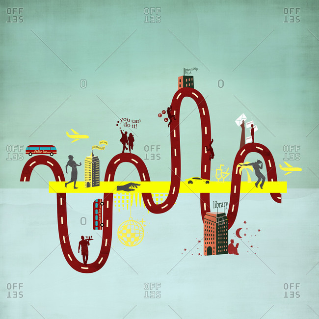 Winding road poor students take for college compared to wealthy students