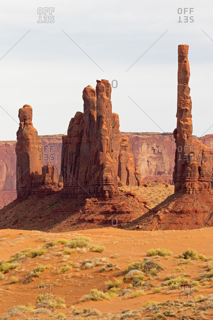 Arizona, Monument Valley, Yei Bi Chei and Totem Pole