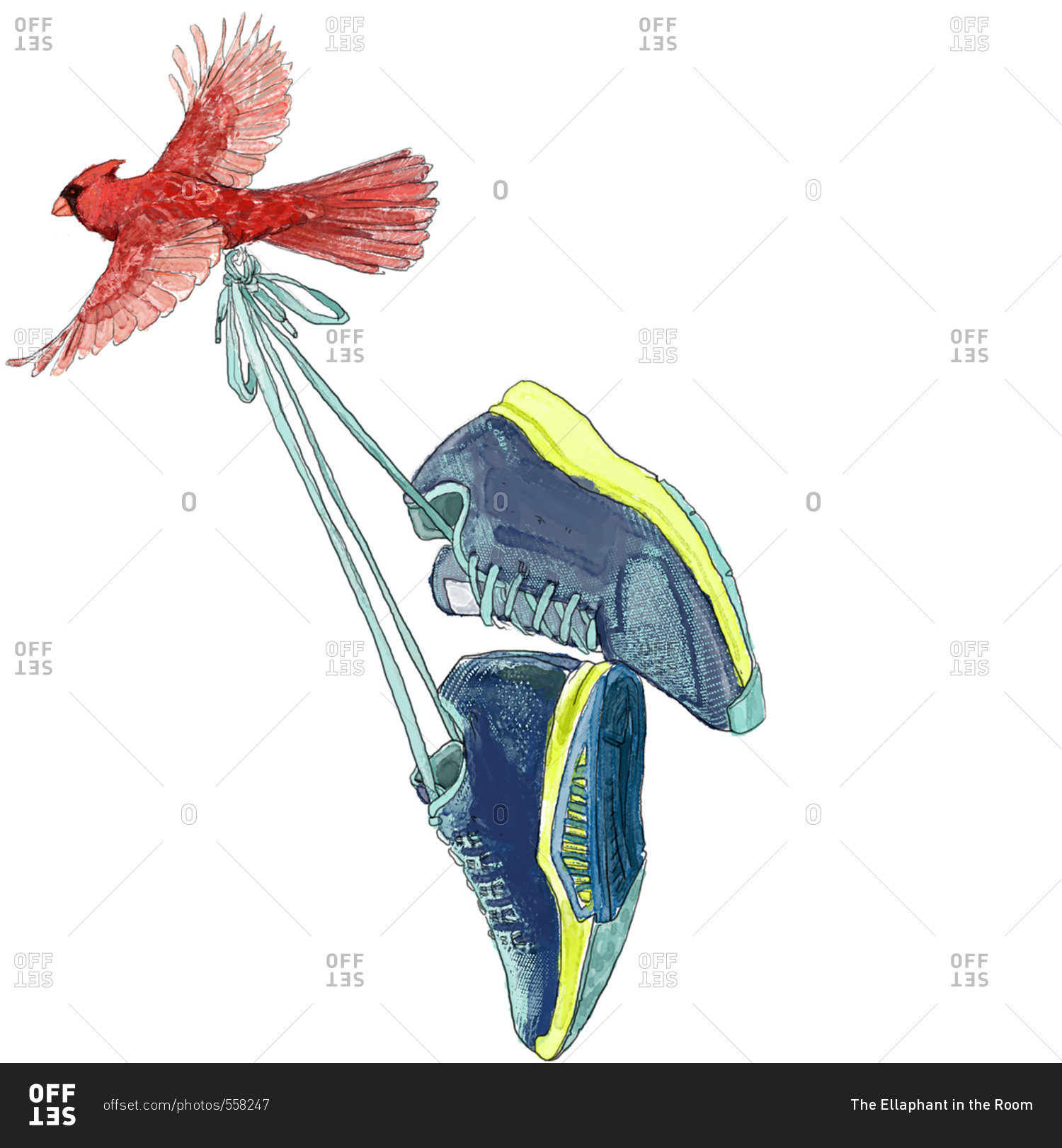 cardinal bird slippers