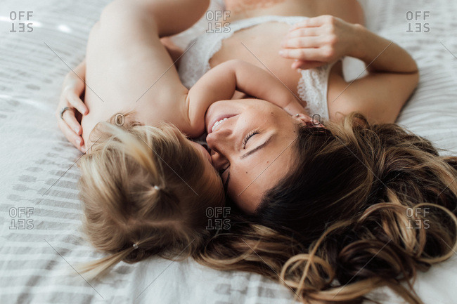Moms and daughters in lingerie Mother Daughter Underwear Stock Photos Offset