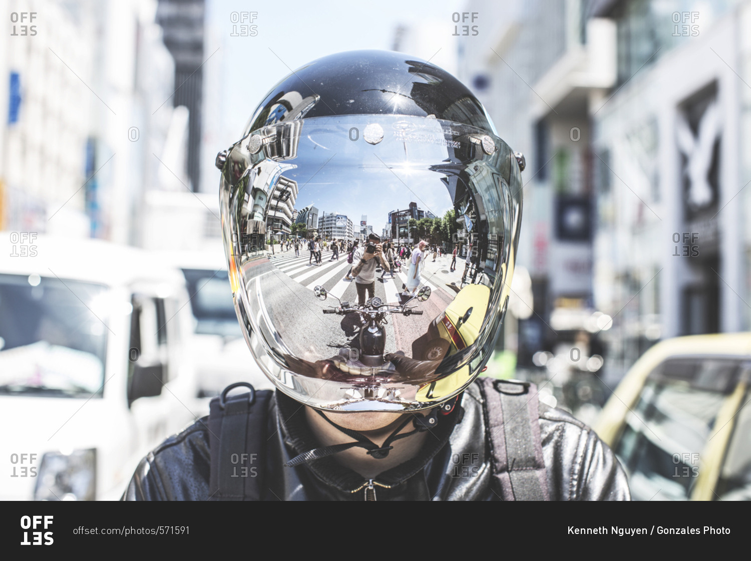 motorcycle helmet reflection