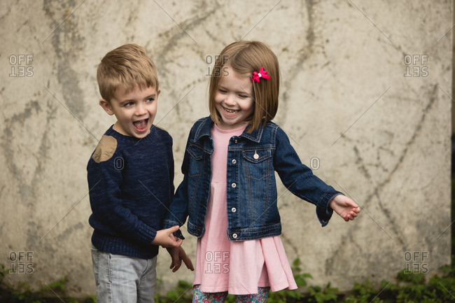 Boy Girl Twins Stock Photos Offset