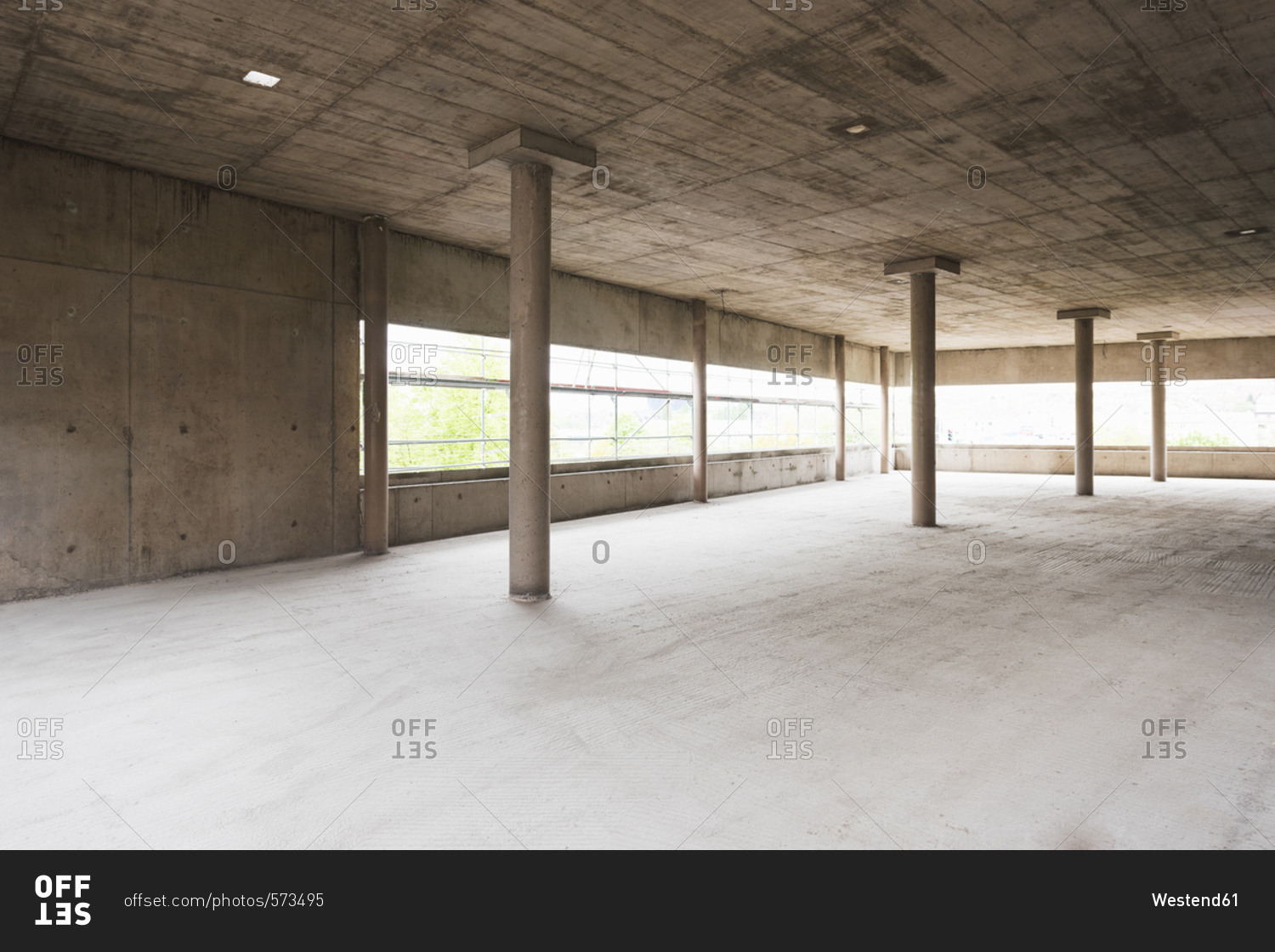 Unfinished building under construction Offset stock photo OFFSET