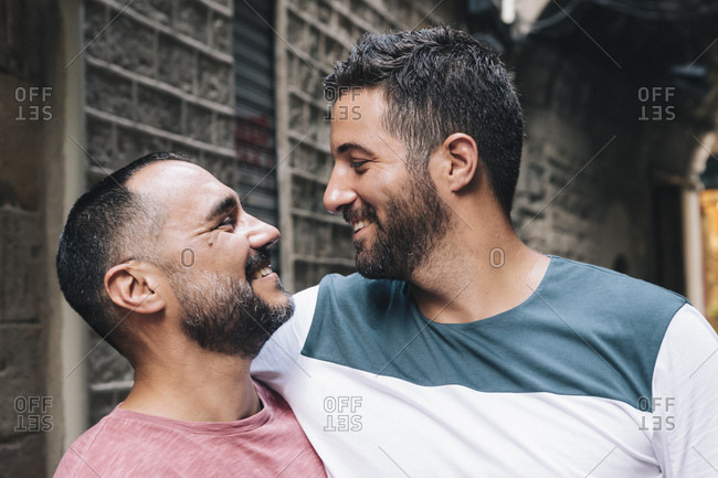 pictures of gay men looking at each other