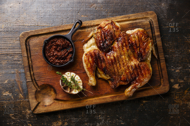 Inky Chicken Chopping Board