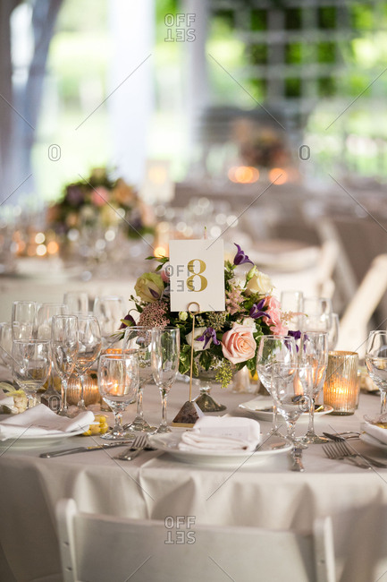 Numbered Table For Wedding Reception Stock Photo Offset Numbered Table For Wedding Reception Stock Photo Offset