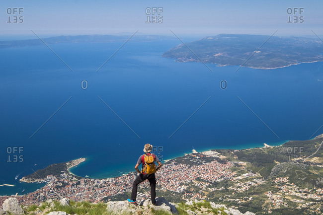 Landscape in Biokovo National Park in Croatia Europe