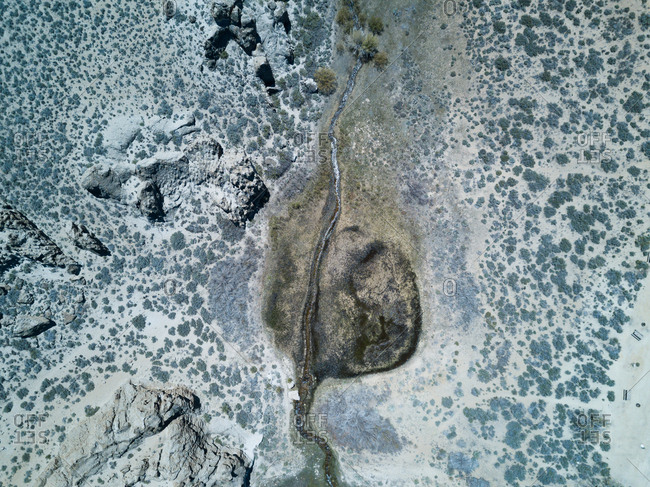 Desert view from above