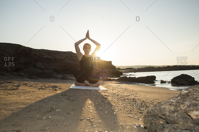 yoga pose stock photos - OFFSET