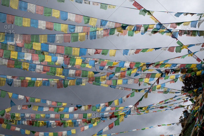 Prayer flags in Tibet, China
