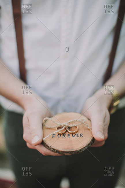 Alternative wedding, witness, wedding rings