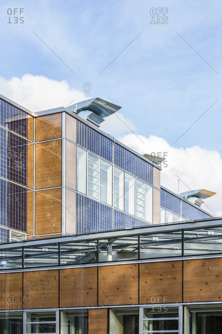 June 4, 2017: Germany- Geislingen an der Steige- energy efficient reconstruction of a school building