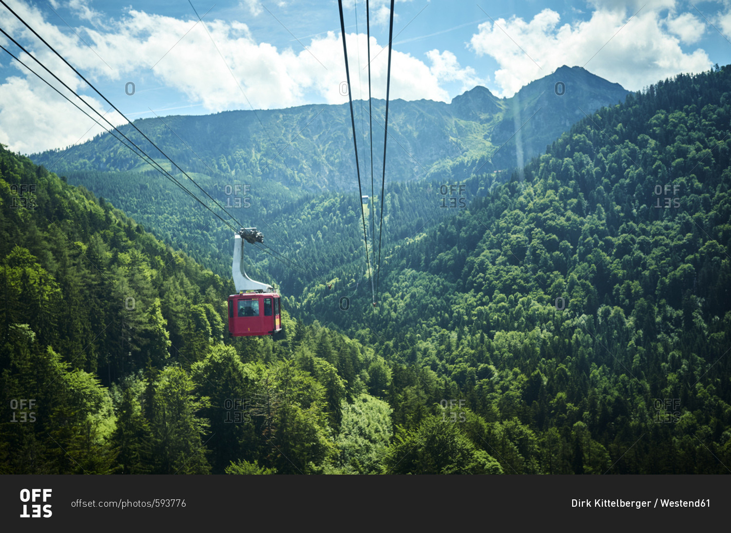 Germany- Chiemgau- gondola of Hochfelln Cable Car