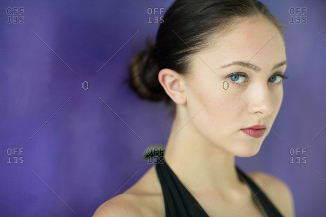 Beautiful female in elegant fashion