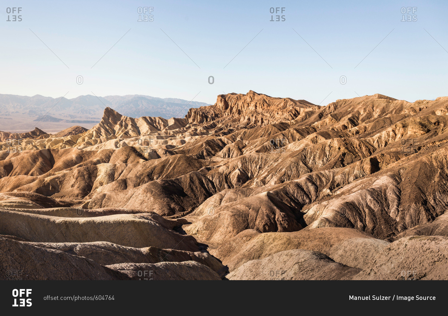 Zabriskie Point Rock Formation Landscape In Death Valley National Park D01