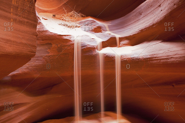 USA- Arizona- Page- Upper Antelope Canyon- Sunbeams