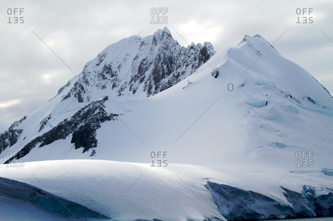 High mountain peak in Antarctica