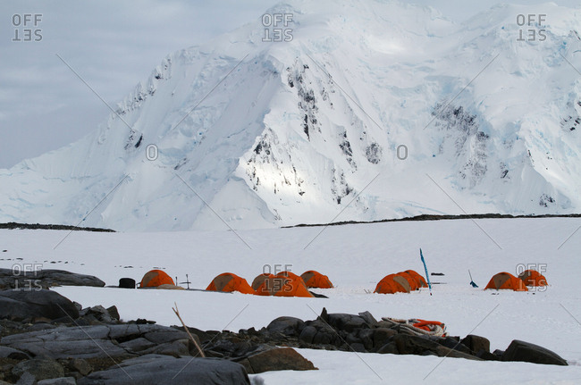 Camping in Antarctica