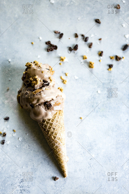 Chocolate Peanut Butter Ice Cream Cone