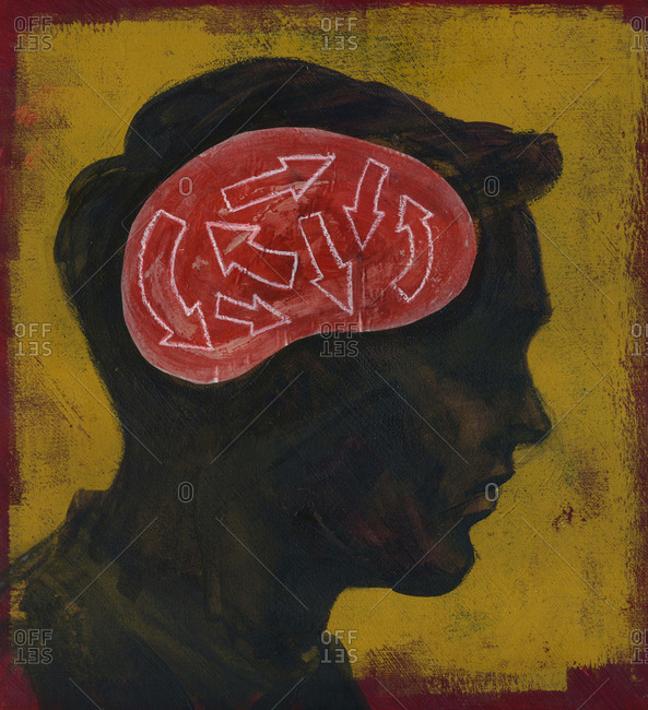 Confusion, conceptual illustration