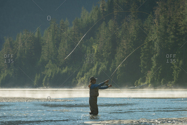 side cast fly fishing