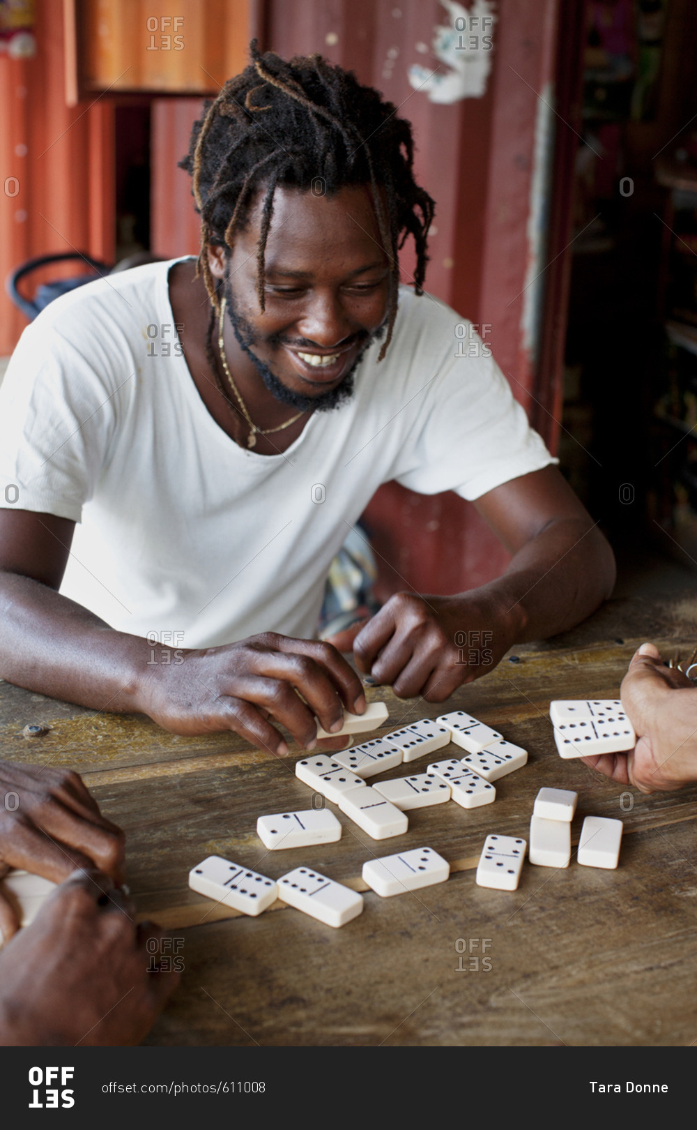 Man playing domino game san hi-res stock photography and images