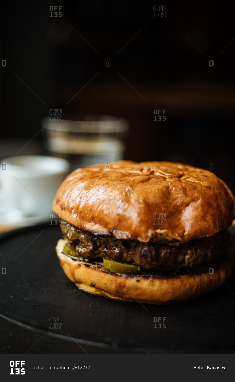 Hamburger with jalapeno