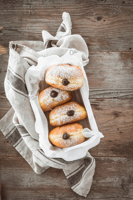 Chocolate ganache-filled doughnuts - Offset Collection