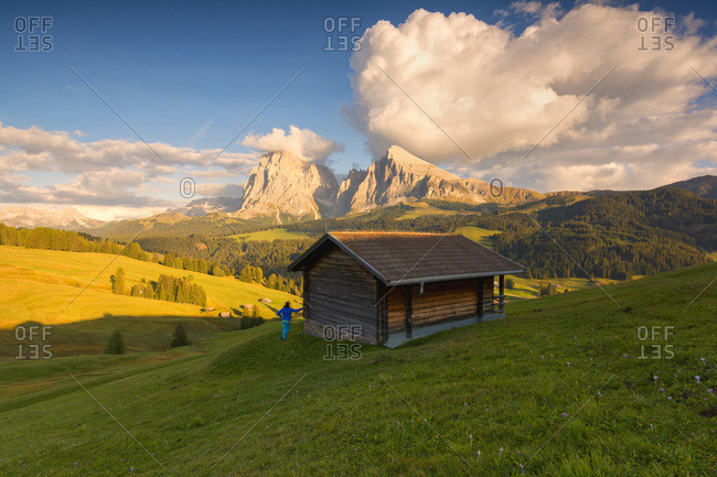 Italy, Trentino-Alto Adige, Bolzano district, South Tyrol, Alpe di Siusi, Alps, Dolomites, Alpe di Siusi