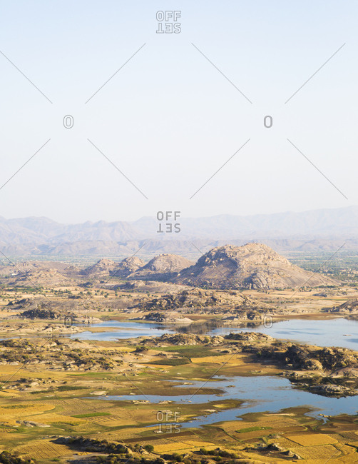 The landscape in Jawai, Rajasthan, India