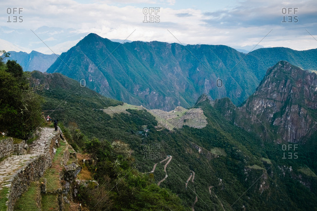 Inca Trail view in Peru