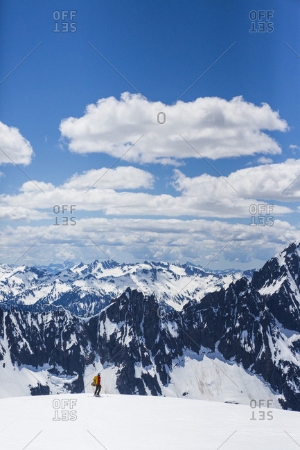 Sahale Peak, a remote mountain in the North Cascades National Park, WA