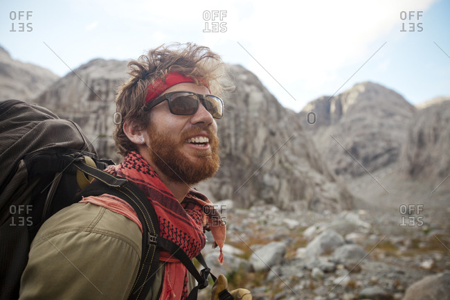 Portrait of excited hiker, Garibaldi Provincial Park