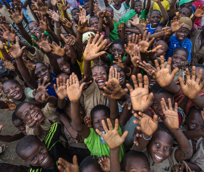 african children smiling