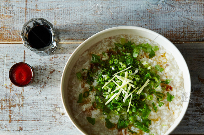 Chinese rice soup congee - Offset