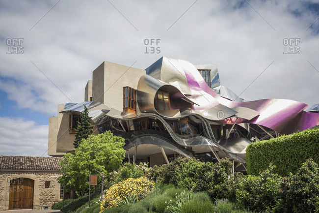 Province of Alava, Basque Country, Spain - May 12, 2013: Hotel Marques de Riscal in Rioja, Spain