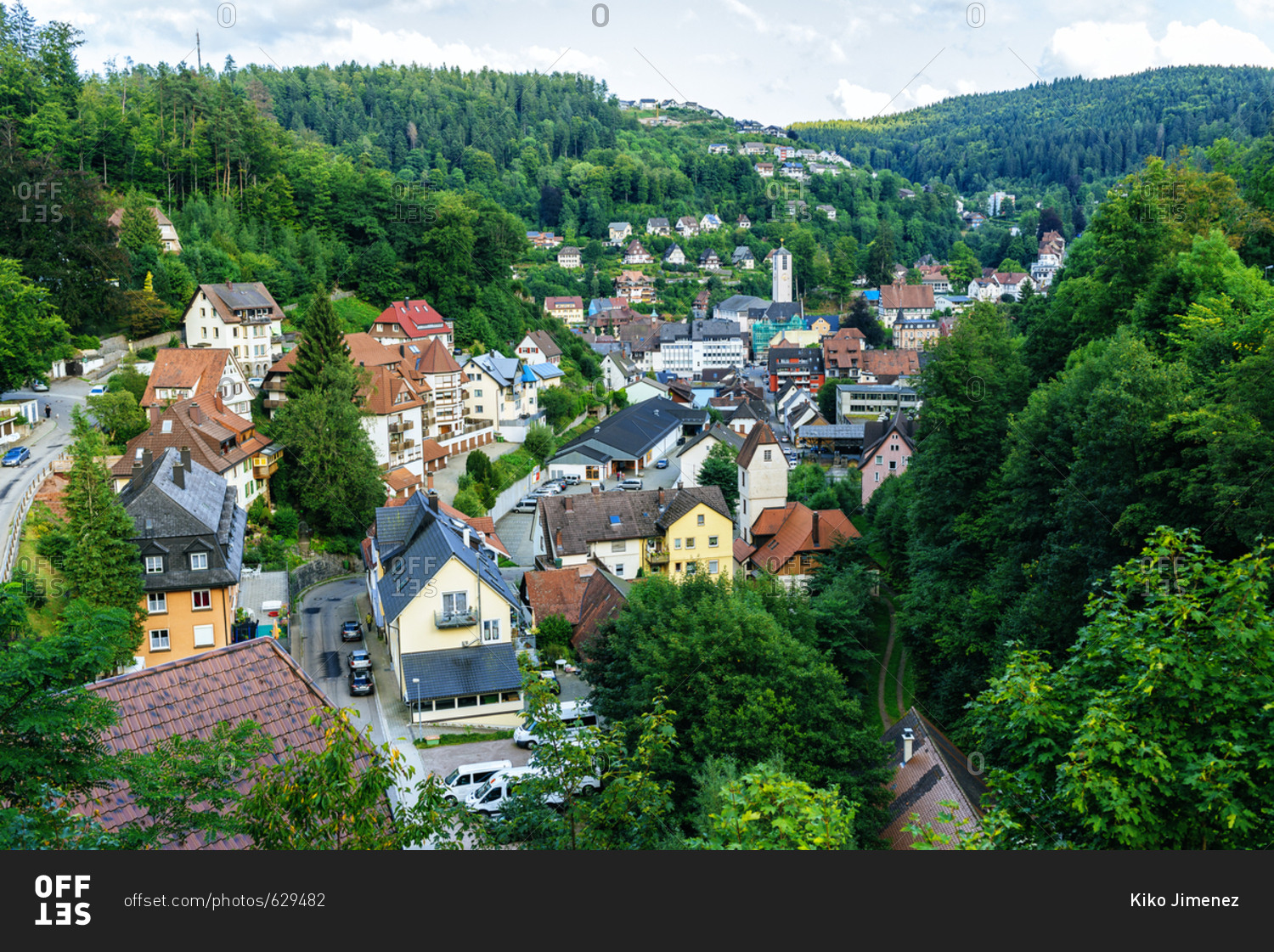 Scenic village of Triberg in the Black Forest of Germany stock photo ...