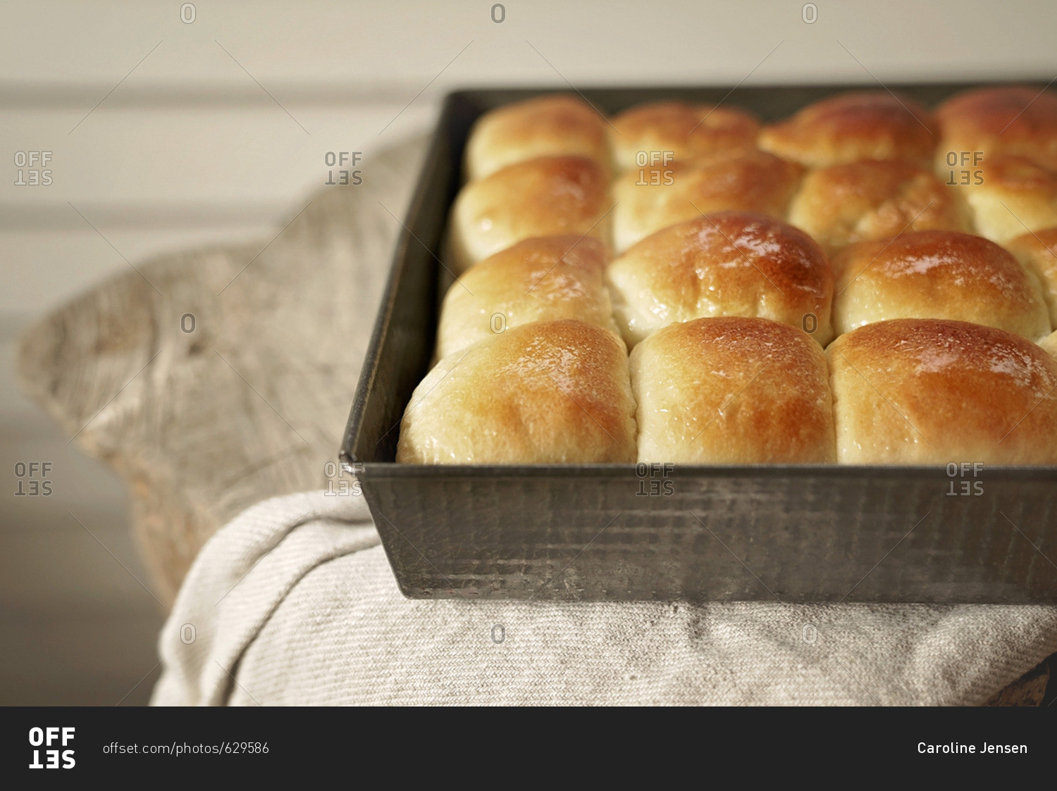 Warm Homemade Dinner Rolls In A Pan Stock Photo OFFSET   Offset 629586 