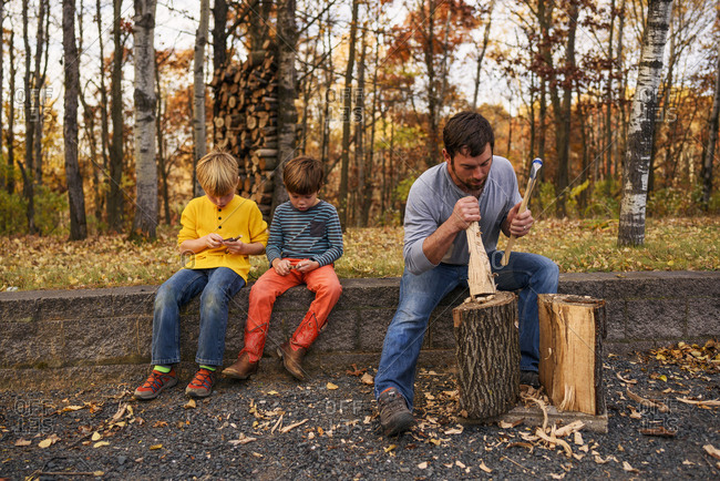 wood whittling stock photos - OFFSET