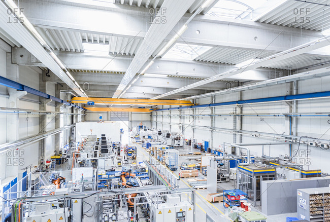 Factory Shop Floor Stock Photo Offset