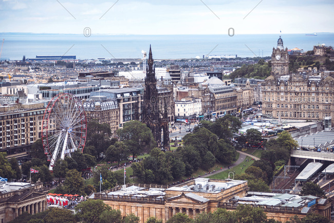 Edinburgh Scotland August 27 17 Picturesque View Of The City Stock Photo Offset