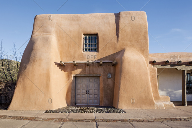 Santa Fe Nm February 21 2017 Pueblo Style Architecture