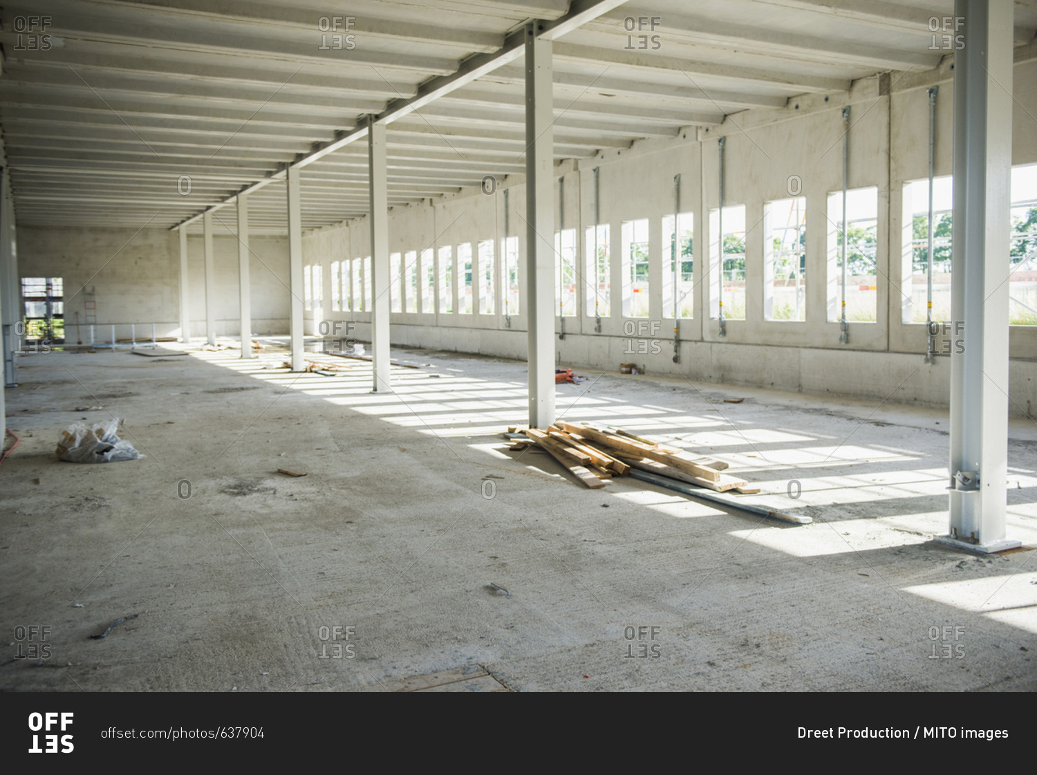 Unfinished building under construction Offset stock photo OFFSET