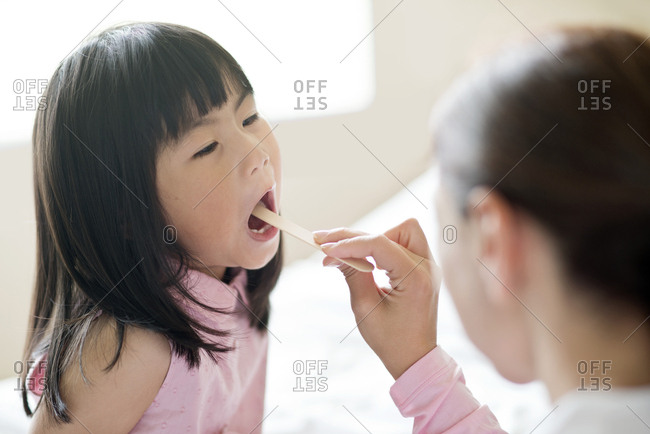 tongue depressor Stock Photo