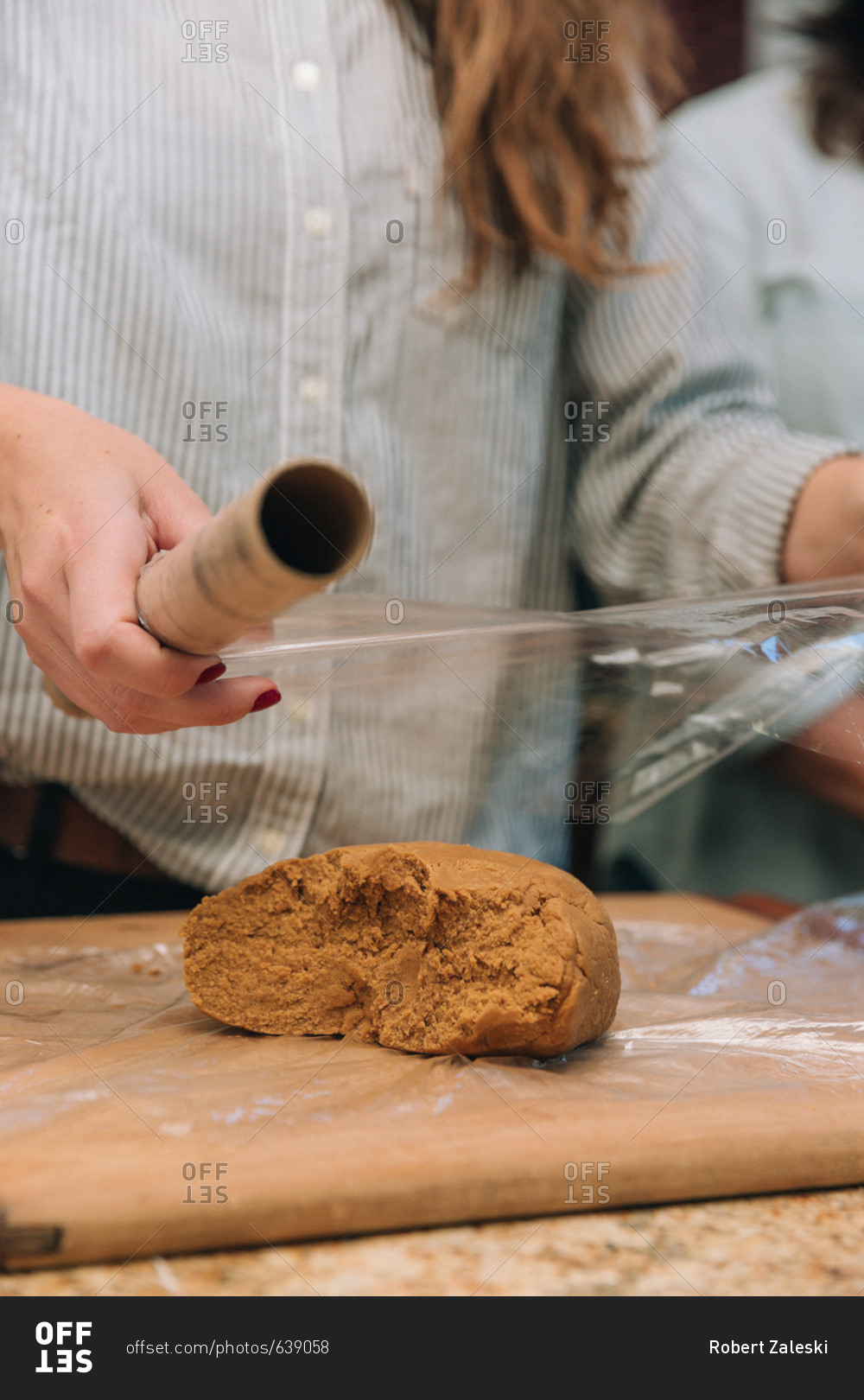 Women baking holiday cookies